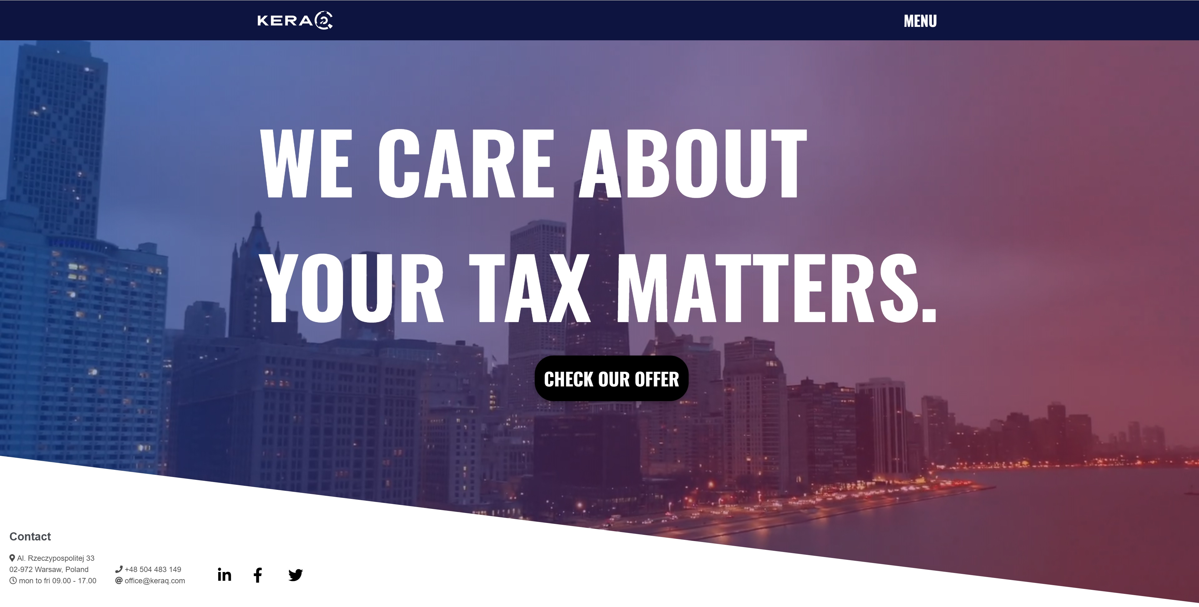 the pic of keraq.com webpage
